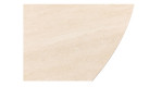 Beigefarbene Marmorplatte mit abgerundeten Kanten, ideal für den Gartentisch „Alfredo“ von Outdoor oder jeden anderen Tisch aus Sinterstein.