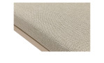 Nahaufnahme eines beige-kamelfarbenen Kissens aus dem Gartenlounge-Set „Bondino“ von Outdoor – ideal für Ihre Bank mit Aluminiumgestell.