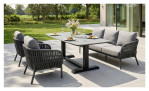 Gartensofa Camino von LC Garden in Grau-Anthrazit, Ansicht im Mileu