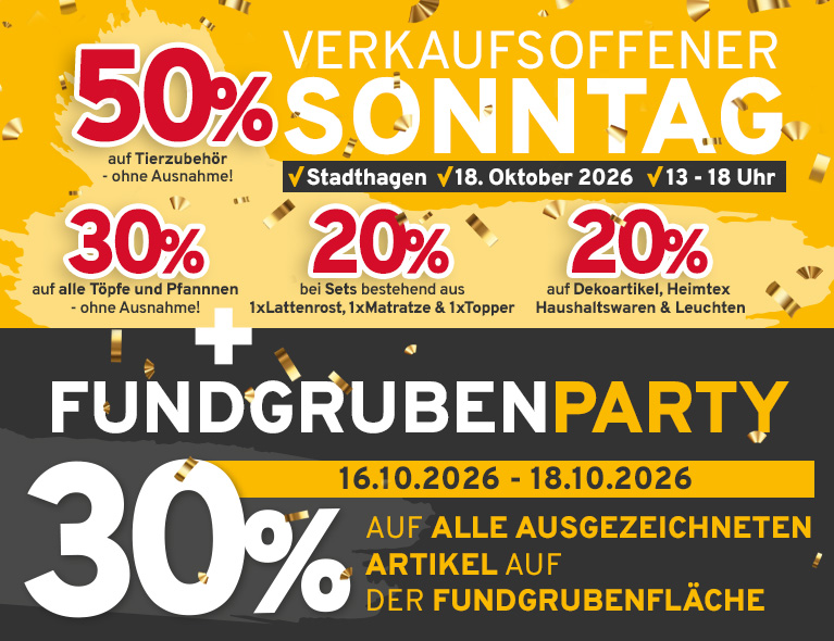 Fundgrubenparty + Verkaufsoffener Sonntag