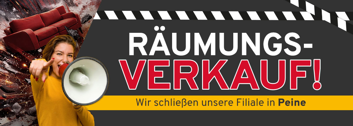 Räumungsverkauf Peine - Filiale wird geschlossen