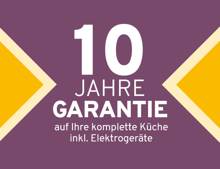 Banner 10 Jahre Küchen-Garantie